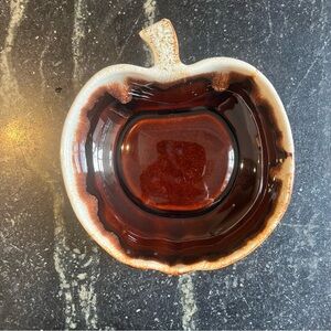 Midcentury vintage ironstone apple dish